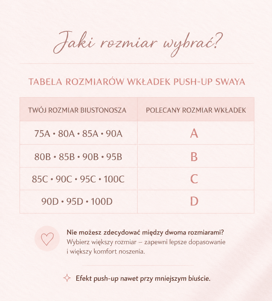 Samoprzylepne wkładki Push-Up SWAYA™